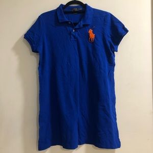 Polo Ralph Lauren blue polo dress. “The mesh mini” collection. | size XL